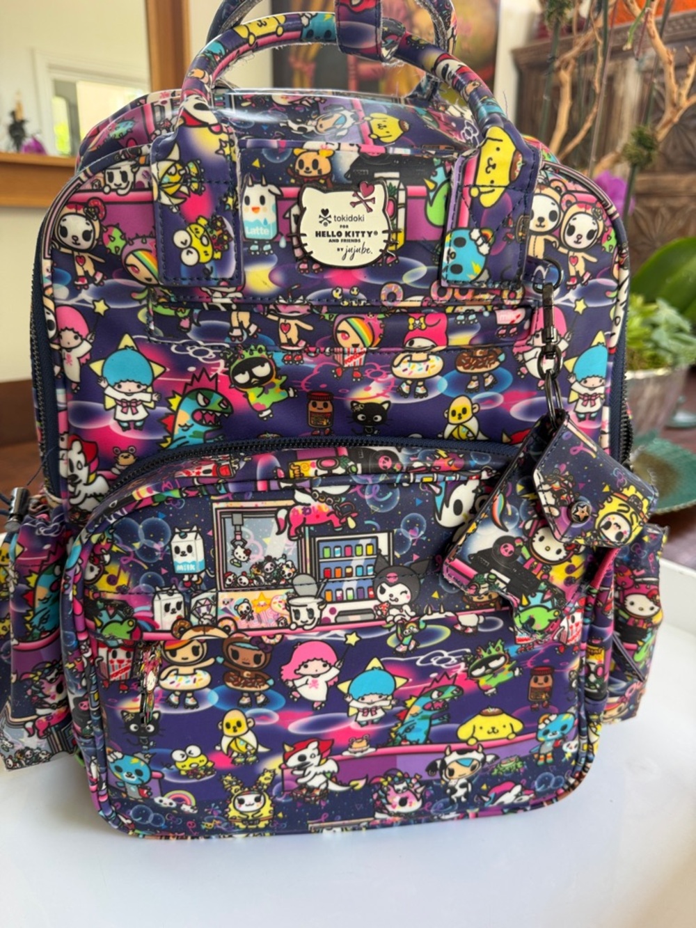 tokidoki Hello Kitty Purple Multi Character Backpack